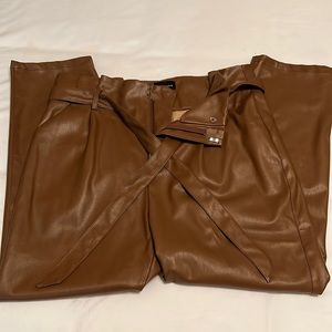 Faux Leather Pants